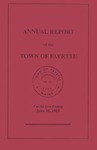 Annual Report of the Town of Fayette for the Year Ending June 30, 1993 by Town of Fayette