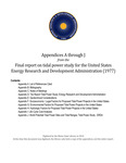 Final report on tidal power study for the United States Energy Research and Development Administration (Appendices) by Warner W. Wayne and United States Energy Research and Development Administration Technical Information Center