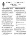 Forest Consultant's Newsletter : July 2002 by Maine Forest Service