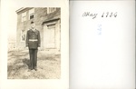Henry L. Foss Photograph in Millitary Uniform, Madison, Maine, May 1936
