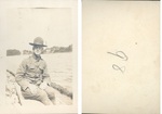 Photograph of Henry L. Foss's Army Friend Sitting at River
