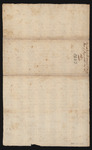 Back Page of Land Deeds in the Sheepscot and Wiscasset Area, Sold by the Sagamore Indians to George Davie