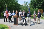 Flag presentation ceremony recognizing Maine POW/MIA military members