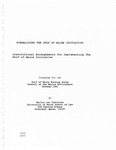 Formalizing the Gulf of Maine Initiative: Institutional Arrangements for Implementing the Gulf of Maine Initiative
