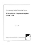 Environmental Quality Monitoring Program : Strategies for Implementing the Initial Plan