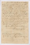 General Orders Regarding Embargo, Boston, March 1794 by William Donnison