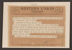Telegram from George Ball to Gov. Reed about President Kennedy's Death by George W. Ball