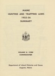 Maine Hunting and Trapping Laws, 1955-56 Summary by Maine Department of Inland Fisheries and Game