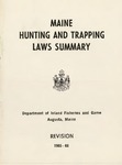 Maine Hunting and Trapping Laws Summary, Revision 1965-66