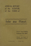 Annual Report of the Auditor of the Town of Isle au Haut; Fiscal Year Ending February 20, 1906