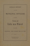 Annual Report of the Municipal Officers of the Town of Isle au Haut for the Municipal Year Ending February 24, 1920