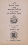 Annual Report of the Municipal Officers of the Town of Isle au Haut for the Fiscal Year Ending February 1, 1941 and Town Warrant