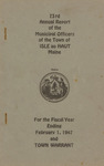 Annual Report of the Municipal Officers of the Town of Isle au Haut for the Fiscal Year Ending February 1, 1947 and Town Warrant
