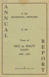 Ninety-Third Annual Report of the Municipal Officers of the Town of Isle au Haut 1966-1967