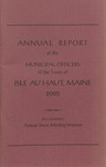 Annual Report of the Municipal Officers of the Town of Isle au Haut, Maine 2005