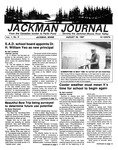 Jackman Journal : August 26, 1987