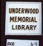 Underwood Memorial Library, Fayette, Maine (1987) by John Kinkead Jones