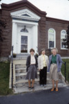 Librarians Libby Collins, Sharon Holzapple, Sue Hume, Shaw Public Library, Greenville, Maine (1987) by John Kinkead Jones