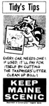 Tidy's Tips : Every Car Needs One! by Keep Maine Scenic Committee and Maine Department of Conservation