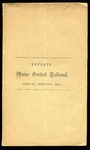 Maine Central 1864 Annual Report by Maine Central Railroad