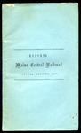 Maine Central 1865 Annual Report by Maine Central Railroad