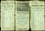Maine Central Time Table June 27th 1887 by Maine Central Railroad