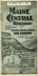 Maine Central Time Table May 1st 1899 by Maine Central Railroad