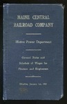 Maine Central Motive Power Dept. Rules - 1907 by Maine Central Railroad