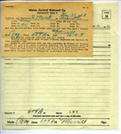 Maine Central Form 19 Train Order for Extra 17 West by Maine Central Railroad