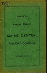 Maine Central 1901 Annual Report by Maine Central Railroad