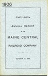 Maine Central 1906 Annual Report by Maine Central Railroad