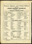 MEC Station Agents & Ticket Sellers 1872 by Maine Central RR