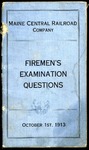 MEC Fireman's Examination Questions by Maine Central RR