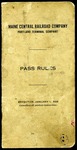Maine Central Pass Rules 1928 by Maine Central RR