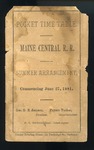 1881 Maine Central Pocket PTT by Maine Central RR