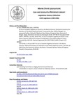 Legislative History: An Act to Establish Eligibility for Burial on the Maine Veterans' Memorial Cemetery for Members of the Maine National Guard (HP90)(LD 110)
