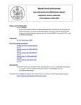 Legislative History: An Act Concerning the Maine Vocational Development Commission (SP66)(LD 117)