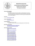 Legislative History: An Act Concerning Safety and Sanitary Conditions on Railroad Property (HP112)(LD 137) by Maine State Legislature (112th: 1984-1986)