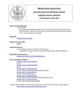Legislative History: An Act Relating to Additional Charges in Connection with Consumer Credit Transactions (SP72)(LD 168)