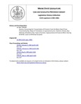 Legislative History: Resolve, Concerning the Transportation of Prisoners From the Maine State Prison (HP309)(LD 398) by Maine State Legislature (112th: 1984-1986)