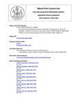 Legislative History: An Act to Amend the Maine Consumer Credit Code (SP148)(LD 415)