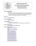 Legislative History: An Act to Create a Maine Sentencing Guidelines Commission (HP359)(LD 479)