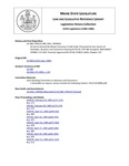 Legislative History: An Act to Amend the Maine Consumer Credit Code (SP225)(LD 588)