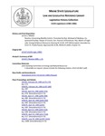 Legislative History: Resolve, Concerning Blackfly Control (HP435)(LD 617) by Maine State Legislature (112th: 1984-1986)