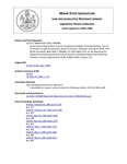 Legislative History: An Act Concerning Uniform Teacher Evaluation Standards (HP439)(LD 621)