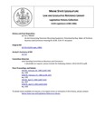 Legislative History: An Act Concerning Television Receiving Equipment (HP507)(LD 712) by Maine State Legislature (112th: 1984-1986)