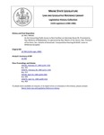 Legislative History: An Act Concerning Public Access to Rest Facilities on Interstate Route 95 (HP542)(LD 769) by Maine State Legislature (112th: 1984-1986)