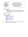 Legislative History: Resolve, Appropriating Funds for the Chester Dental Clinic (HP553)(LD 825) by Maine State Legislature (112th: 1984-1986)