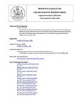 Legislative History: An Act Concerning Commercial Fishing and Maritime Activity Zones (SP365)(LD 985) by Maine State Legislature (112th: 1984-1986)