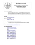 Legislative History: An Act to Amend the Maine Lemon Law (HP819)(LD 1160)